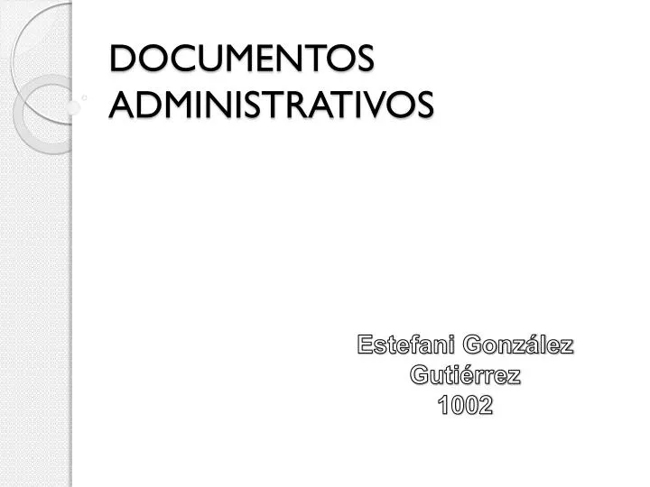 documentos administrativos