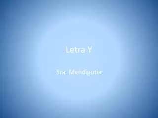 letra y