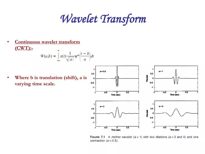 wavelet transform