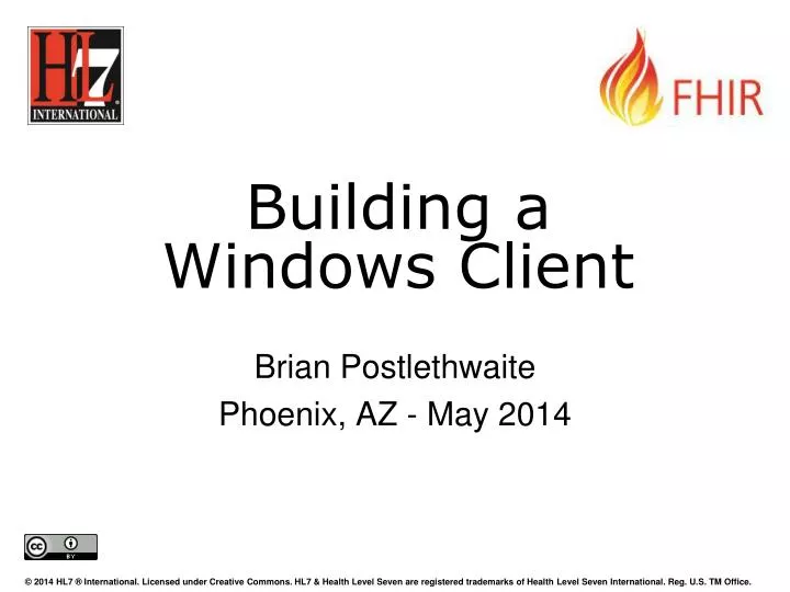building a windows client
