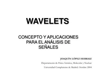 wavelets