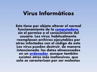 virus inform ticos