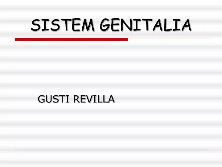 sistem genitalia