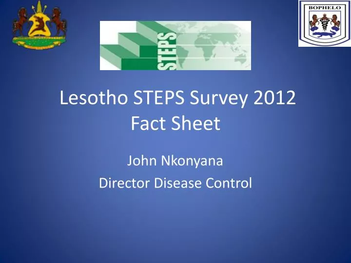 lesotho steps survey 2012 fact sheet