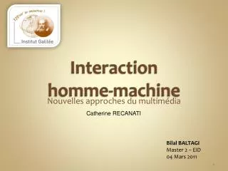 interaction homme machine