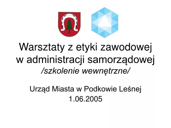 warsztaty z etyki zawodowej w administracji samorz dowej szkolenie wewn trzne