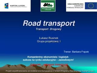 road transport transport drogowy