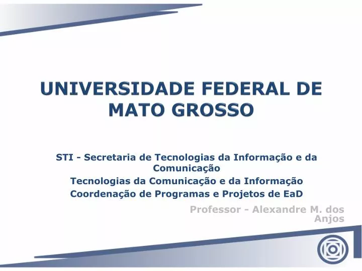 universidade federal de mato grosso