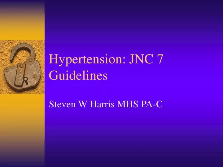 hypertension jnc 7 guidelines