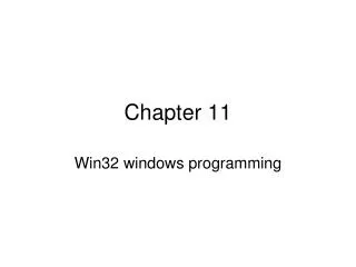 Chapter 11