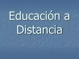 educaci n a distancia