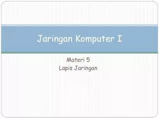 jaringan komputer i