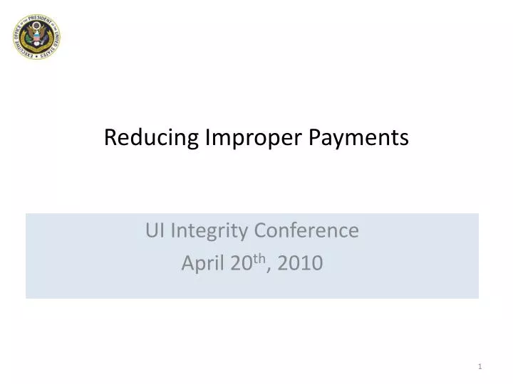 reducing improper payments