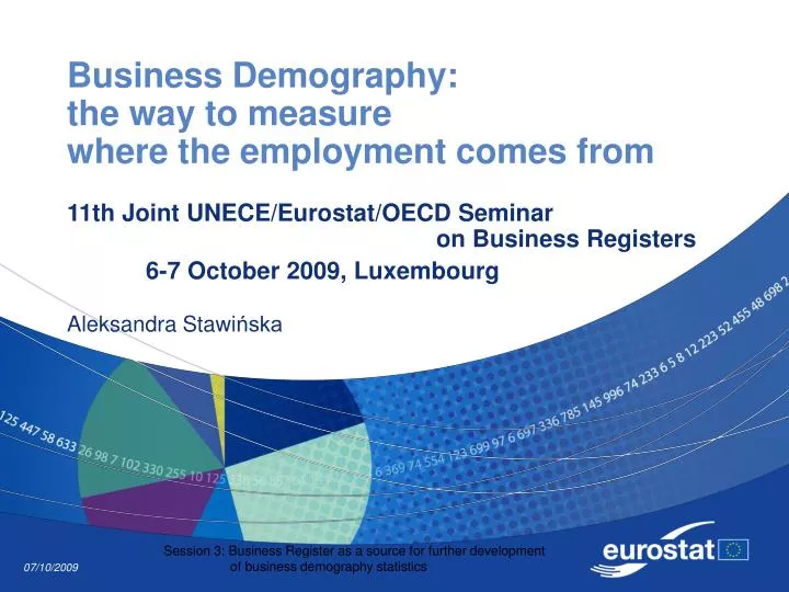 business demography the way to measure where the employment comes from