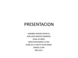 presentacion