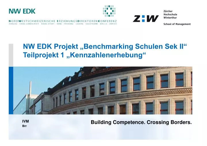 nw edk projekt benchmarking schulen sek ii teilprojekt 1 kennzahlenerhebung