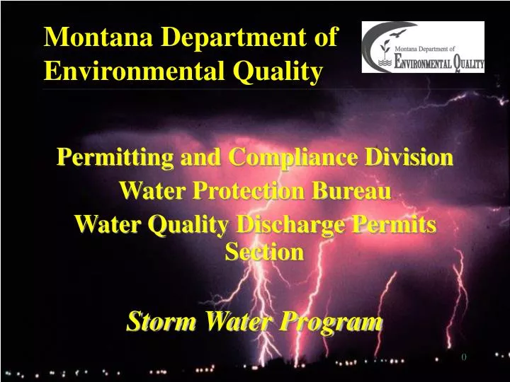 montana department of environmental quality