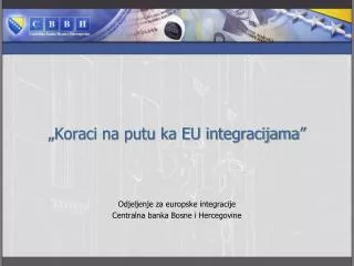 koraci na putu ka eu integracijama