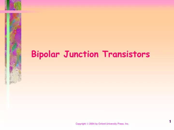 bipolar junction transistors