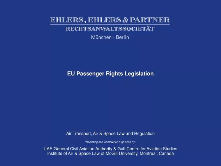eu passenger rights legislation