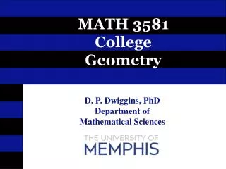 MATH 3581 College Geometry