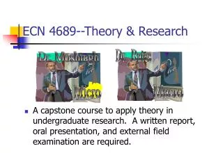 ECN 4689--Theory &amp; Research