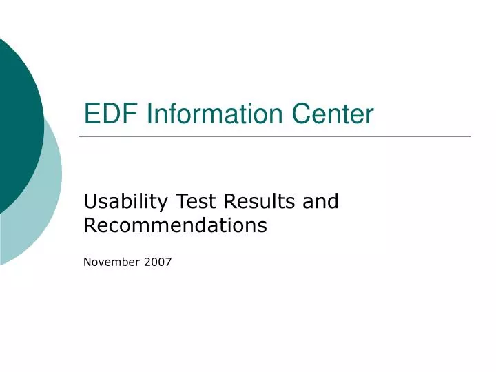 edf information center