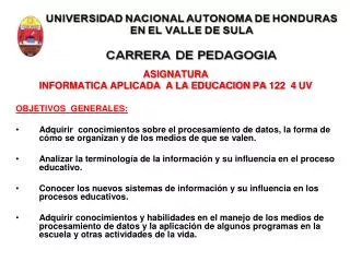 asignatura informatica aplicada a la educacion pa 122 4 uv