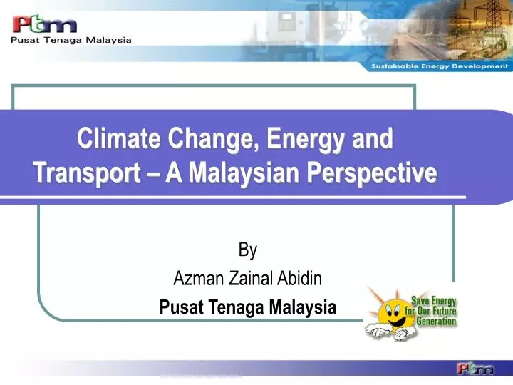 climate change energy and transport a malaysian perspective
