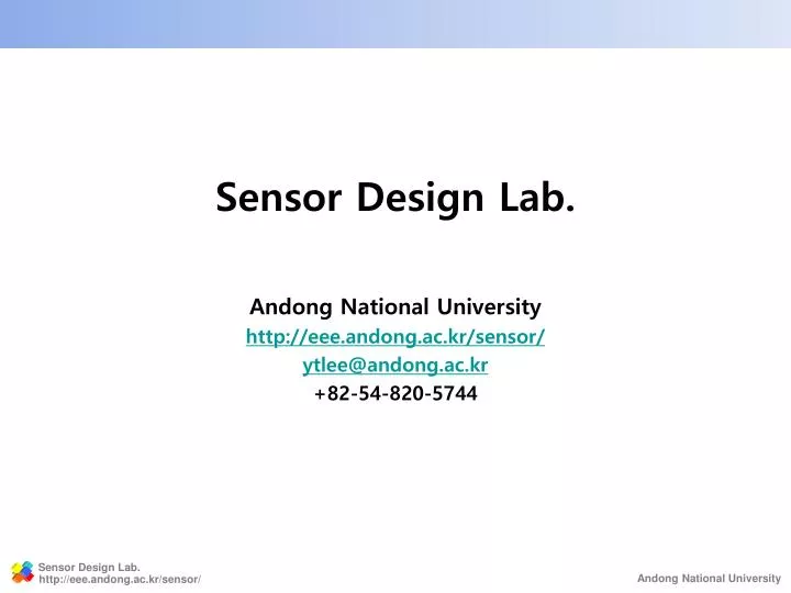 sensor design lab