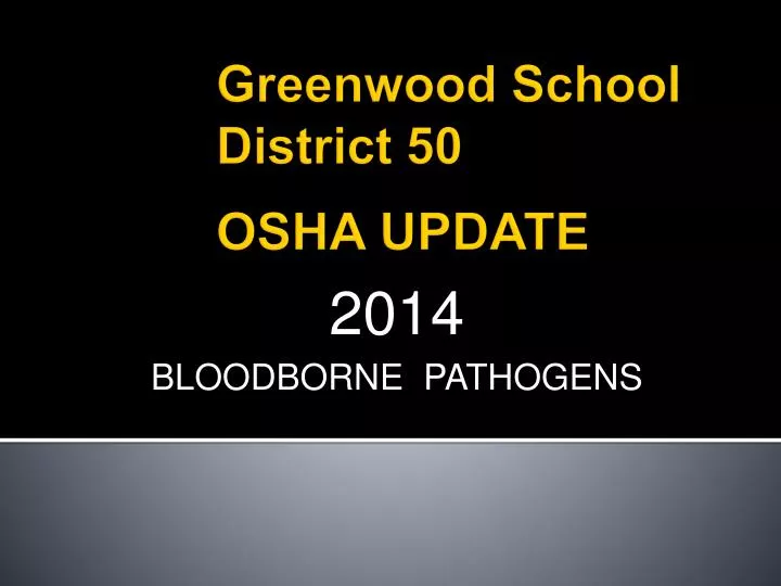 2014 bloodborne pathogens
