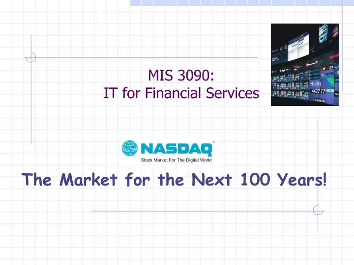 mis 3090 it for financial services