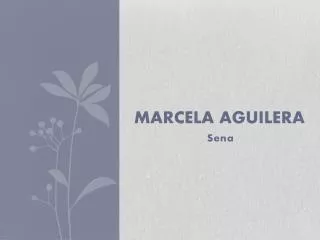 marcela aguilera