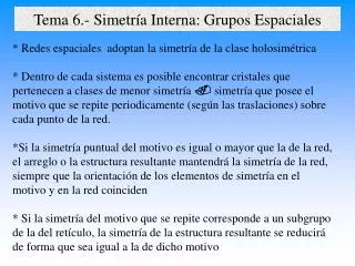 tema 6 simetr a interna grupos espaciales