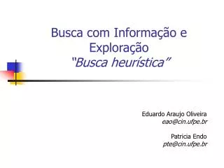 busca com informa o e explora o busca heur stica