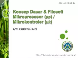 konsep dasar filosofi mikroprosesor p mikrokontroler k