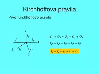 kirchhoffova pravila