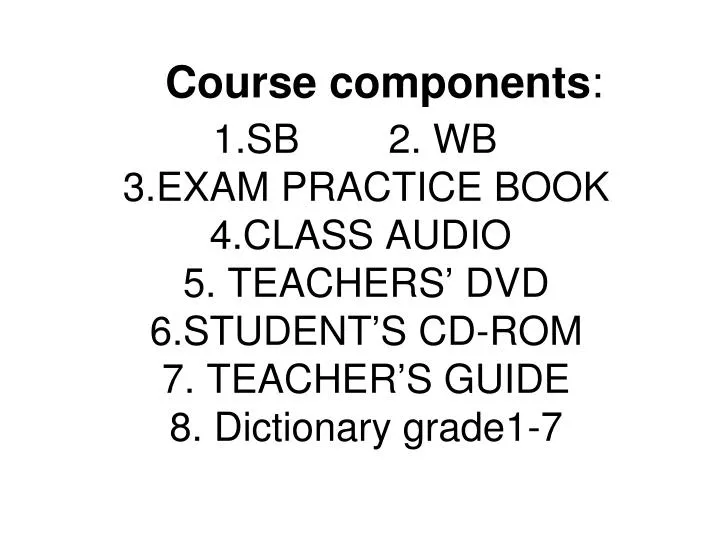 course components