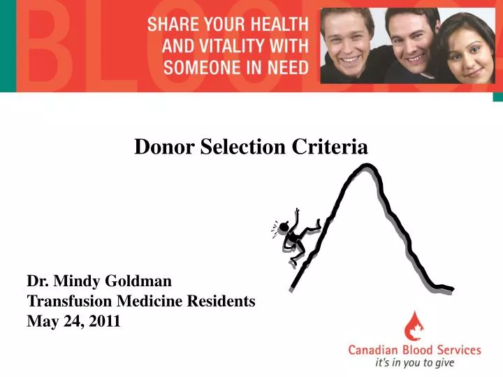 donor selection criteria