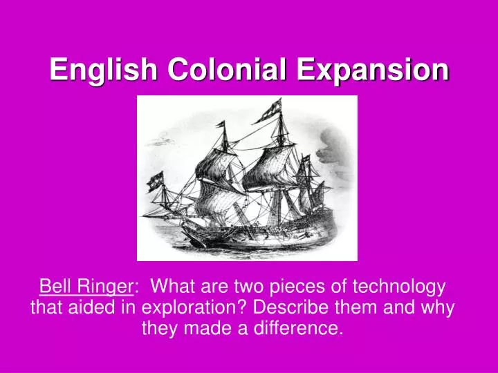 english colonial expansion