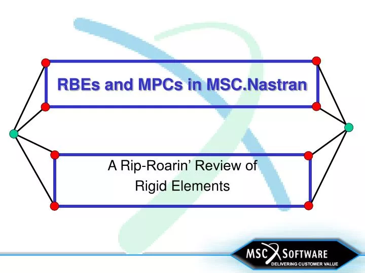 rbes and mpcs in msc nastran