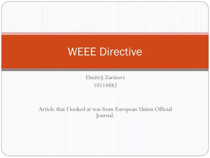 weee directive