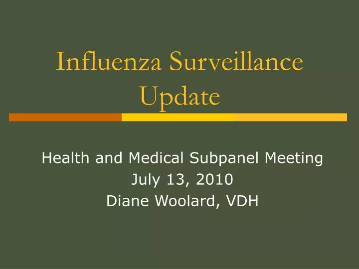 influenza surveillance update
