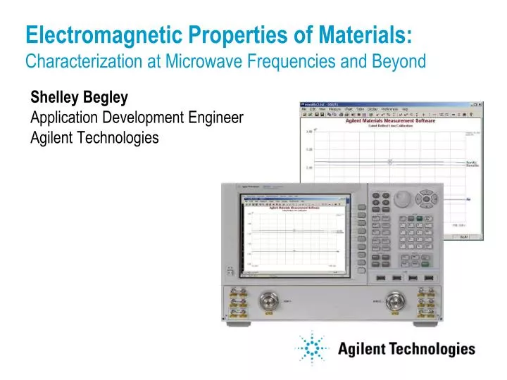 electromagnetic properties of materials characterization at microwave frequencies and beyond