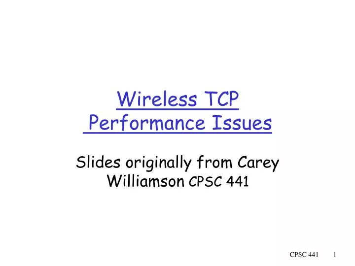 wireless tcp performance issues