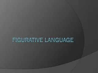 Figurative Language