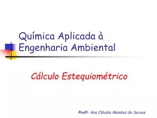 qu mica aplicada engenharia ambiental