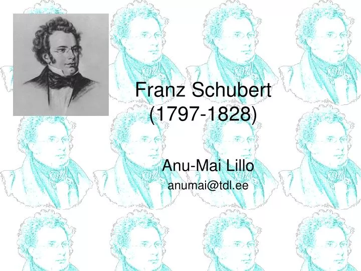 franz schubert 1797 1828