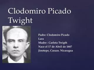 clodomiro picado twight