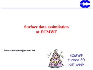 Surface data assimilation at ECMWF